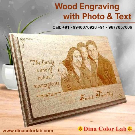 Personalised Wood Engraving Surprise your Loved One by sending a Personalized Wood Engraving. Bring in your wood items to be personalized. www.dinacolorlab.com Booking Call +91 - 9940076928 +91 - 9677057006 #gifts #personalizedgifts #woodengravingprinting #printing #woodengraving #woodgift #valentines #valentinesday #valentinesdaygifts #gift #loversday #lovergift Engraving Printing, Wood Items, Lovers Day, Color Lab, Wood Engraving, Wood Gifts, Gift For Lover, Personalized Gifts, Valentines