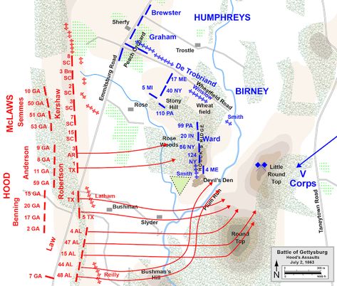 On This Day in American History: Day 2 of the Battle of Gettysburg, July 2nd, 1863. | James Zaworski's Blog Battle Strategy, Gettysburg Battlefield, American Military History, Military Tactics, Battle Of Gettysburg, Civil Wars, Union Army, American Soldiers, Military History