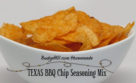 Texas BBQ Chip Seasoning | Make Your Own Bbq Chip Seasoning, Diy Gravy, Mcgriddle Recipe, Homemade Mcgriddle, Chip Seasoning, Potato Chips Recipe, Homemade Potato Chips, Fried Potato Chips, Bbq Chips