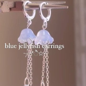 jencamellia on Instagram: "avail in different colors *ੈ✩‧₊˚🪼🫧🐚𓇼*ੈ✩‧₊˚ tags: #jellyfish #jellyfishjewelry #jellyfishearrings #aesthetic #fairygrunge #handmadeearrings #earrings #aesthetics #cute #pinterest #pinterestearrings #danglingearrings" Jellyfish Jewelry, Jellyfish Earrings, July 28, Fairy Grunge, Jellyfish, Handmade Earrings, Different Colors, Dangle Earrings, Concert