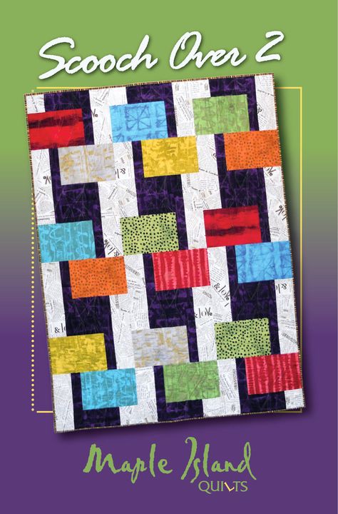 Scooch Over 2 Pattern Big Block Quilts, Japanese Quilts, Charm Quilt, Scrap Quilt Patterns, Diy Quilt, Panel Quilts, Book Quilt, Scrappy Quilts, Quilt Block Patterns