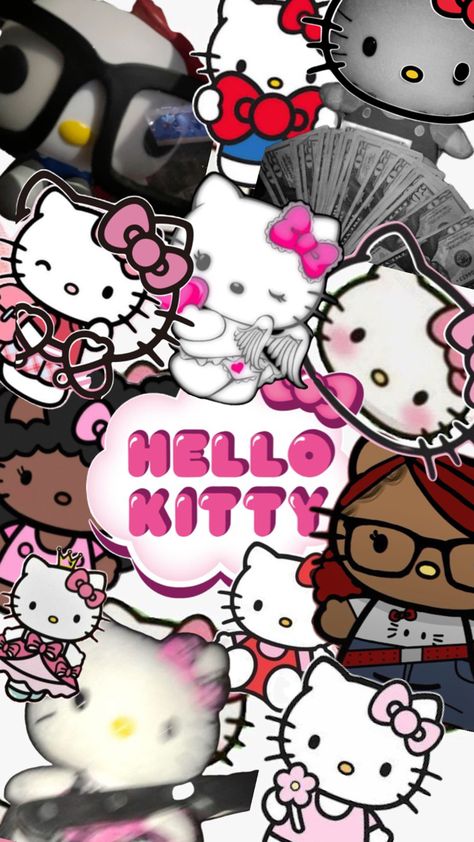 This is a hello kitty Wallpaper for all the hello kitty fans omssss🎀💖 Hello Kitty Wallpaper Collage, Aesthetic Ipad Wallpaper Collage, Emo Hello Kitty Wallpaper, Baddies Wallpaper, Cute Hello Kitty Wallpaper, Hello Kitty Phone Wallpaper, Pink Hello Kitty Wallpaper Iphone, Be Prettier, Hello Kitty Imagenes