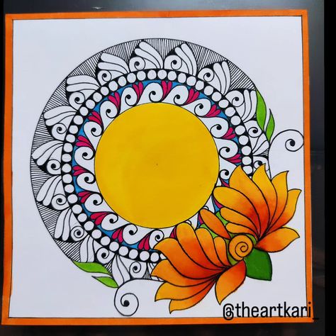 "Sunrise Lotus Mandala" This name captures the essence of the lotus and the colors of a rising sun, evoking a sense of warmth, beauty, and tranquility. . . . . . #mandalatherapy #mandalaart #MandalaLove #mandalaartist #mindfulness #stressrelief #lotusmandala #sunrise Sunrise Lotus, Lotus Mandala, Mandala Artwork, The Lotus, Rising Sun, Mandala Art, Lotus, Sense, Essence