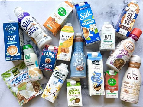 The Best Non-Dairy and Vegan Coffee Creamers: Tasted and Reviewed Best Non Dairy Creamer, Non Dairy Creamer For Coffee, Clean Coffee Creamer, Coconut Milk Creamer, Best Coffee Creamer, Vegan Coffee Creamer, Healthy Coffee Creamer, Dairy Free Coffee Creamer, Vegan Creamer