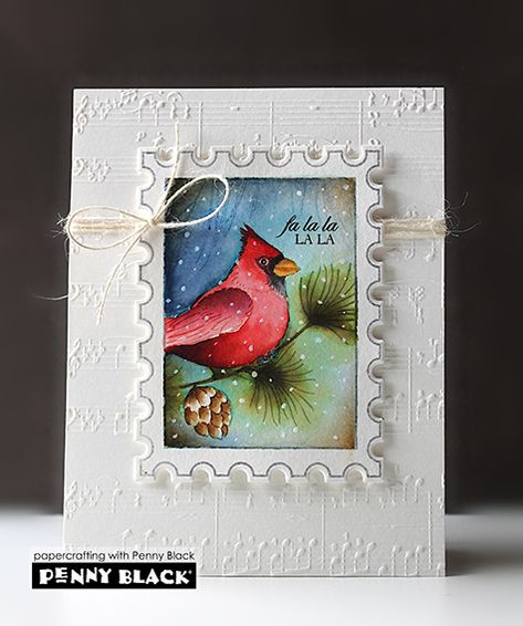 Penny Black Christmas, Black Melody, Winter Backgrounds, Penny Black Cards, Clear Acrylic Stamps, Kids Planner, Honey Bee Stamps, Christmas Bird, Mft Stamps