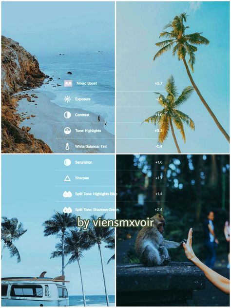 Landscape Vsco Filter, Beach Filter Vsco, Vsco Filter Blue, Vsco Recipes, Pantai Aesthetic, Vsco Editing, Edit Vsco, Filters Vsco, Vsco Beach