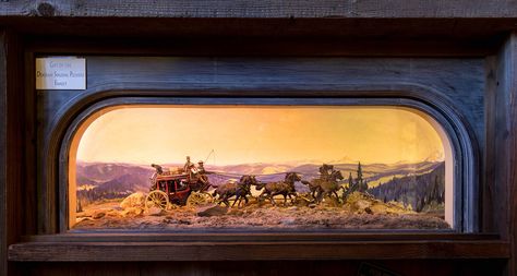 Joe De Yong Diorama - The Carriage and Western Art Museum Diorama Museum, Lighting Sky, Set Lighting, Maynard Dixon, Western Artist, Western Film, Guest Ranch, Miniature Horse, Great Western