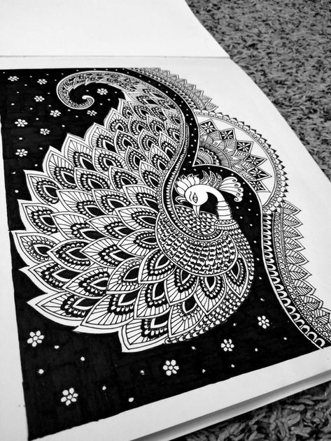 Mandala Art Of Peacock, Peacock Zentangle Art, Peacock Drawing Mandala, Buddha Mandala Artwork, Mandala Peacock Design, Mandala Art Peacock, Mandala Art Unique Designs, Peacock Mandala Art, Mandala Buddha