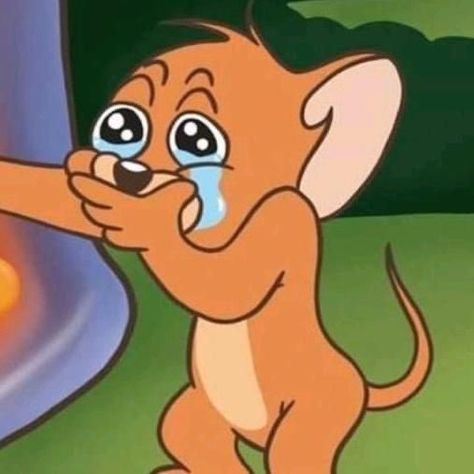 Crying Cartoon, Iphone Meme, Cartoon Template, Tom And Jerry Pictures, Tom And Jerry Cartoon, Tom Y Jerry, Funny Cartoon Pictures, Aesthetic Memes, Cartoon Memes