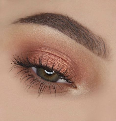 Makeup Hooded Eyes, Makeup Ulzzang, Bronze Eye Makeup, Orange Eyeshadow, Smink Inspiration, Beauty Make-up, Mascara Tips, Makijaż Smokey Eye, Beauty Hair Makeup