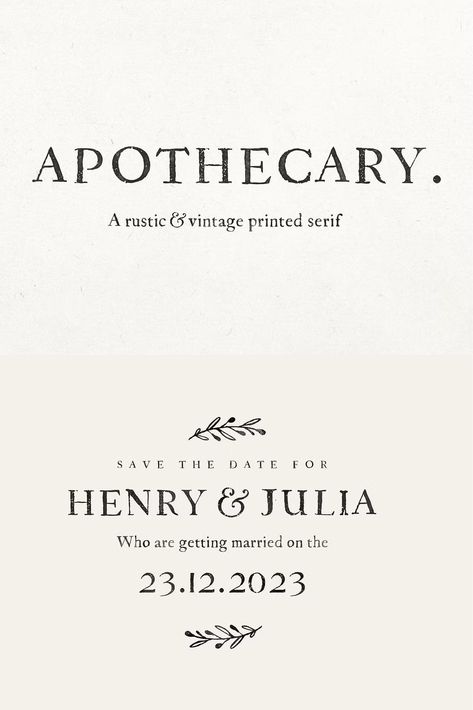 Apothecary Serif Check more at https://leasted.com/fonts/apothecary-serif/ Apothecary