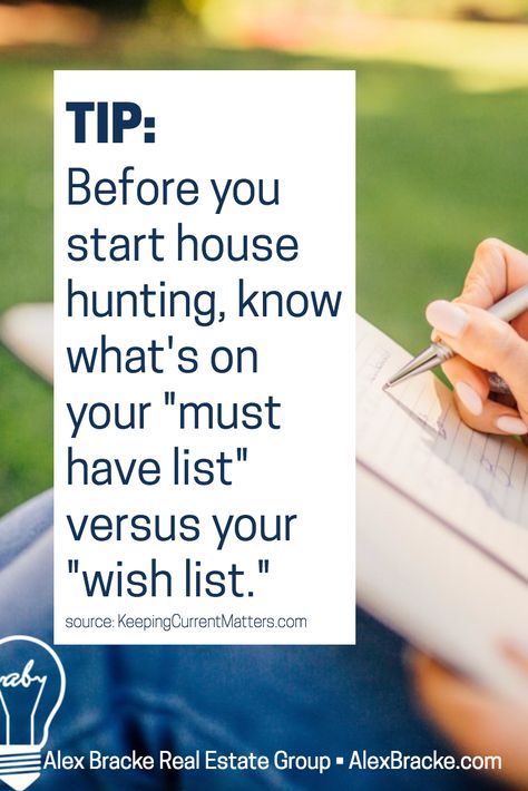 House Hunting Wish List, Home Buying Wish List, House Wish List, Hunting Checklist, House Hunting Checklist, New Home Wishes, Buying House, Home Buying Tips, Free Advice