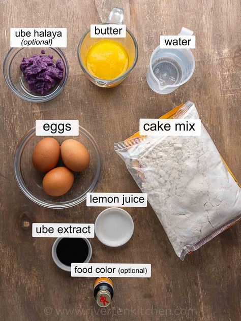 Ube Flan Cake Recipe, Leche Flan Cake Recipe, Ube Flan, Ube Cheesecake Recipe, Ube Dessert Recipe, Ube Dessert, Funnel Cake Bites, Ube Cake, Ube Recipes