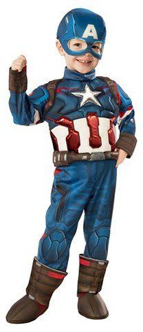 Pin for Later: 169 Warm Halloween Costume Ideas That Won't Leave Your Kids Freezing Marvel's Captain America Deluxe Toddler Costume Marvel's Captain America Deluxe Toddler Costume ($25) Captain America Diy Costume, Captain America Toddler Costume, Best Toddler Halloween Costumes, Captain America Halloween, Toy Story Figures, Avengers Costumes, Captain America Costume, Captain America The Avengers 2012, Avengers Age