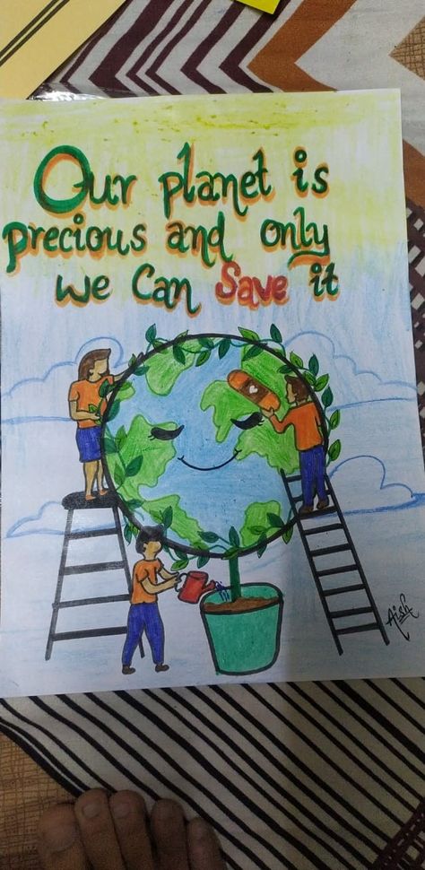 Save Environment Save Earth Poster Drawing, Save Our Earth Drawing, Poster Slogan About Environment Drawing, Poster Slogan About Environment, Slogan About Environment, Slogan About Nature, Clean India Drawing Ideas, Poster Making About Education, Save Nature Poster Environment