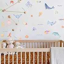 Rainbow Fish Nursery, Deep Sea Nursery Ideas, Sea Snakes, Fishing Nursery, World Animals, Sea Nursery, Nautical Nursery Decor, Underwater Scene, Coral Sea