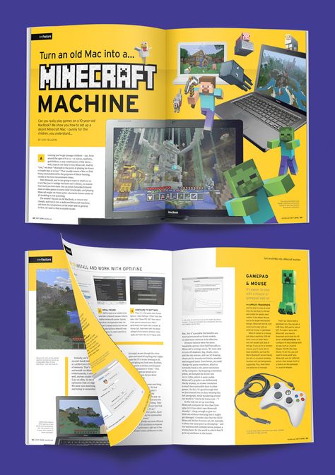 Gaming Layout Design, Magazine Games Design, Tech Magazine Layout Design, Technology Magazine Layout, Gaming Magazine Layout, Game Magazine Layout Design, Messi Posters, Gaming Magazine, Editorial Design Magazine