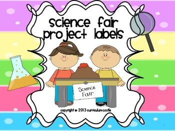 Here's a set of labels for science fair projects. Includes spaces for students to fill in their research information. Science Project Board, Science Fair Board, Cool Science Fair Projects, Science Classroom Decorations, Science Fair Project, Science Research, Science Themes, Fair Projects, Cool Science Experiments