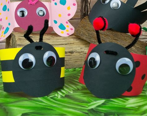 Bee Headband, Bug Craft, Bug Activities, Bee Crafts For Kids, Insect Crafts, Buzzy Bee, Bug Crafts, Box Craft, Easter Bonnet