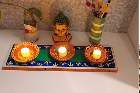 Waste Plywood Craft Ideas, Plywood Board, Bedroom Closet Design, Diwali Decorations, Art N Craft, Closet Design, Diwali, Painting Crafts, Happy Places