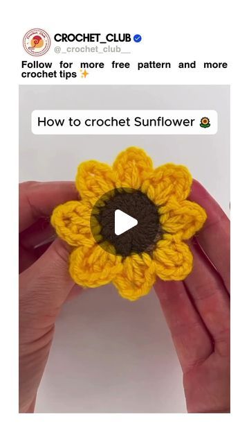 Crochet Club 🧶 on Instagram: "You must save these crochet tips immediately 💥💥

🎀: @nexa.digitalhub

#crochet #patterns #crochetersofinstagram #craft #diy #crochetpattern #crochetlove #crochetlife #yarnlove#crochetfun #crocheteveryday #crocheteverything #crochetdesign #crochettips" Sunflower Crochet Tutorial, Sunflower Knitting, Learn Crochet, Sunflower Theme, Crocheting Patterns, Crochet Tips, Crochet Sunflower, Crochet Tutorials, Fall Projects