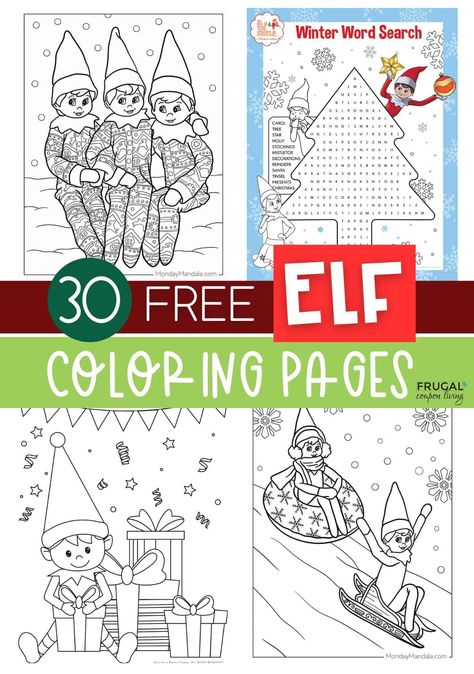 Embark on a festive coloring adventure with these 30+ free printable Elf on the Shelf coloring pages—perfect for the whole family! Feel the holiday spirit as you download these delightful Elf on the Shelf sheets, ready to be printed and colored as many times as you wish throughout the entire season. Let the creative joy unfold! New Elf on the Shelf ideas daily plus free Elf on the Shelf printables. #FrugalCouponLiving #ElfontheShelf Elf On The Shelf Coloring, Elf Coloring Pages, Printable Elf On The Shelf, Elf Coloring, Christmas Freebie, Christmas Decora, Winter Words, Dr Phil, Christmas Calendar