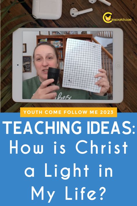 Lds Youth Activities, Lds Object Lessons, Jesus Christ Lds, Youth Lessons, Yw Lesson, Lds Lessons, Lds Youth, Primary Ideas, Light Of Christ