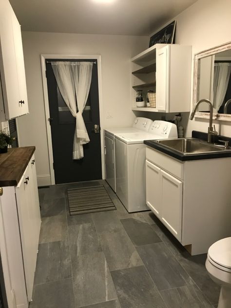 Half Bath With Laundry Room, Laundry Room Powder Room Combo, Laundry Room Half Bath Combo, Half Bath Laundry Room Combo, Small Bathroom And Laundry Room Combo, Laundry Half Bath, Bathroom And Laundry Room Combo, Laundry Bathroom Combo, Laundy Room