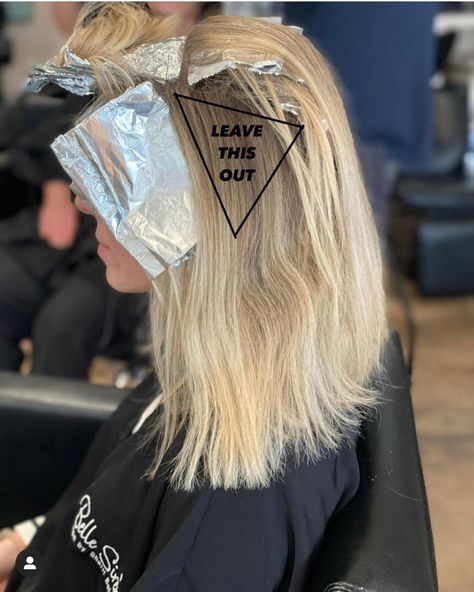 I call this a ⁣ ⁣ WHAT does it consist of?⁣ ⁣💎 The mohawk⁣ & 3-5 foils on either side ⁣ ⁣ WHO is it perfect for? ⁣ ⁣💎 A… | Instagram Grey With Highlights, Foil Placement, Cosmetology Career, Cosmo School, Hair Color Placement, Hair Formulas, Blonde Foils, Balayage Hair Tutorial, Root Melt