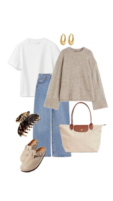 Fall San Diego Outfits, San Diego Fall Outfits, Clean Outfit Aesthetic, San Diego Aesthetic Outfits, Late Fall Outfits, Uni Outfits Uk, Outfits With Clogs, Outfits For Uni, San Diego Outfits