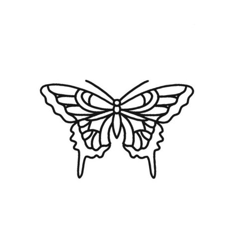 Melting Butterfly, Traditional Tattoo Outline, 2022 Drawing, Traditional Tattoo Stencils, Simple Butterfly Tattoo, Easy Tattoo, Beginner Tattoos, Sharpie Tattoos, Cricut Stencils