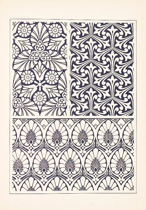 Christopher Dresser Dresser Modern, Motifs Art Nouveau, Christopher Dresser, Motif Art Deco, Art Nouveau Pattern, Pattern Design Inspiration, Art Deco Pattern, Art Nouveau Design, Art Deco Design