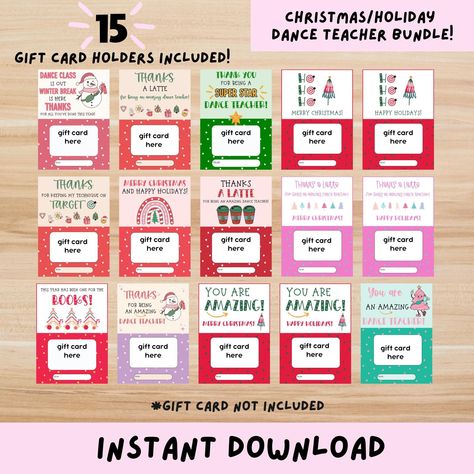 Dance Teacher Gift Printable Christmas Gift for Dance Teacher Holiday Gift Card Holder Cute Gift for Dance Teacher Coffee Gift Card Holder Teacher Coffee Gift, Gift For Dance Teacher, Teacher Coffee Gifts, Teacher Appreciation Gift Card Holder, Coffee Gift Card Holder, Teacher Appreciation Gift Card, Coffee Gift Card, Holiday Gift Card Holders, Teacher Gift Printables