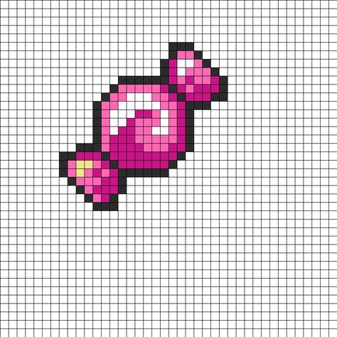 Hard Candy Perler Bead Pattern | Bead Sprites | Food Fuse Bead Patterns Pixel Items, Melty Bead Patterns, Fuse Bead Patterns, Hama Beads Design, Hama Bead, Kandi Patterns, Bead Sprite, Hama Beads Patterns, Diy Perler Beads