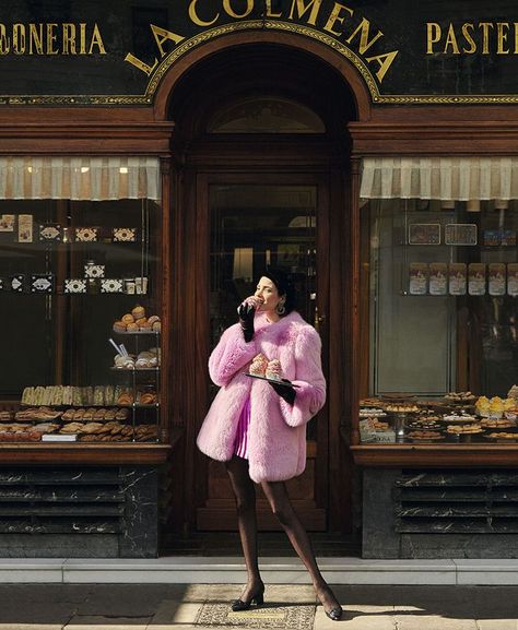 Gucci Fur Coat, Clemence Poesy, Pink Fur Coat, Audrey Tautou, Jeanne Damas, Marion Cotillard, Pink Fur, Claudia Schiffer, Foto Art