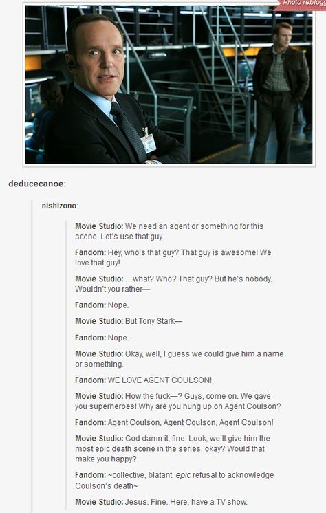 Coulson Agent Coulson, Marvel Agents Of Shield, Phil Coulson, Marvels Agents Of Shield, Movie Studio, Dc Memes, Movies And Series, Dc Movies, Agents Of Shield