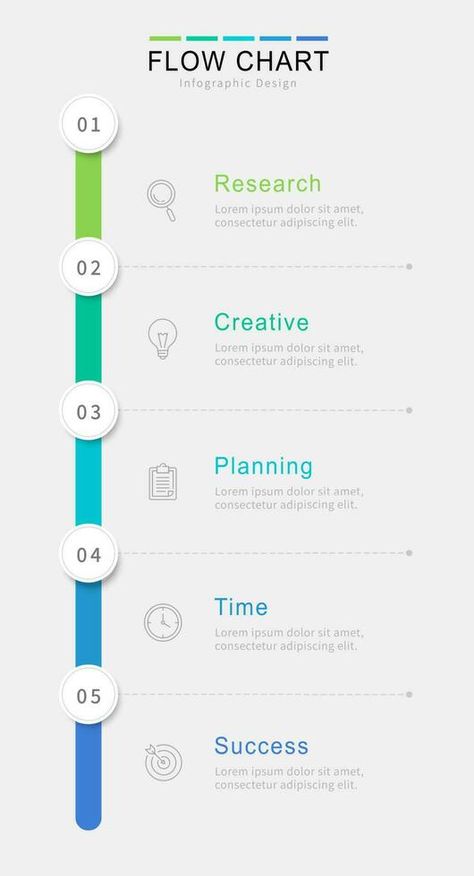 Vertical process flow chart template, infographics design elements with numbers, and text, business infographics, workflow, steps, options. Vertical Timeline Infographic, Digital Transformation Infographic, Process Flow Infographic Design, Timeline Creative Ideas, Work Process Infographic, Infographic Steps Design, Process Flow Infographic, Workflow Design Process Infographic, Process Chart Design