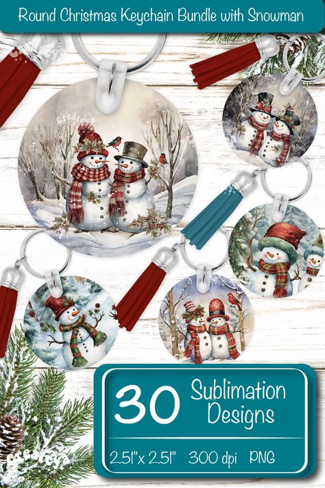 Sublimated Keychain Ideas, Sublimation Designs For Keychains, Sublimation Christmas Ornaments Diy, Christmas Sublimation Ornament Ideas, Sublimation Christmas Ornaments, Christmas Ornaments Sublimation Designs, Keychain Display, Winter Design, Keychain Design