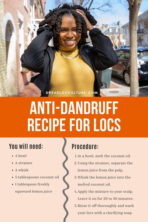 Diy Locs, Dreadlock Inspiration, Healthy Locs, Dreadlock Maintenance, Loc Care, Lighten Hair, Reduce Dandruff, Dreadlocks Men, Hair Growth Foods