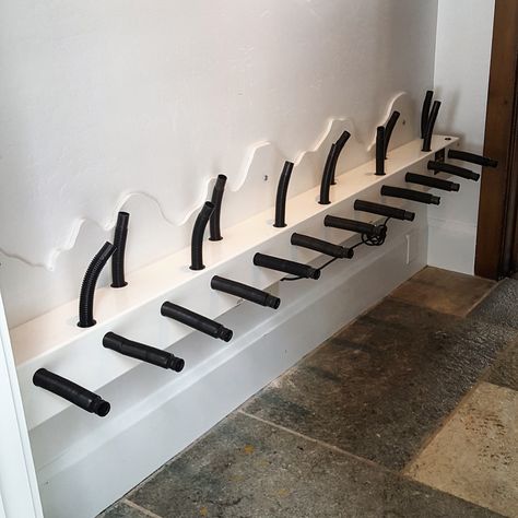 Mountain wall mount boot and glove dryer by DRY-X inc. Park City Utah ski home. Boot Dryer Mud Rooms, Ski Storage Ideas Mud Rooms, Ski Closet, Ski Rack With Storage Cubes, Cross Country Ski Storage, Ski Boot Storage, Ski Boot Dryer Rack, Rangement Skis Storage Racks, Cabin Mud Room