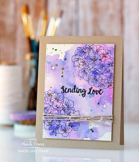 Handmade Creative Cards, Creative Greeting Cards Handmade, Painted Cards Handmade, Watercolor Gift Card, Paint Cards Ideas, Watercolor Greeting Cards Handmade, Handmade Greeting Cards Ideas, Cute Card Designs, Card Decoration Ideas