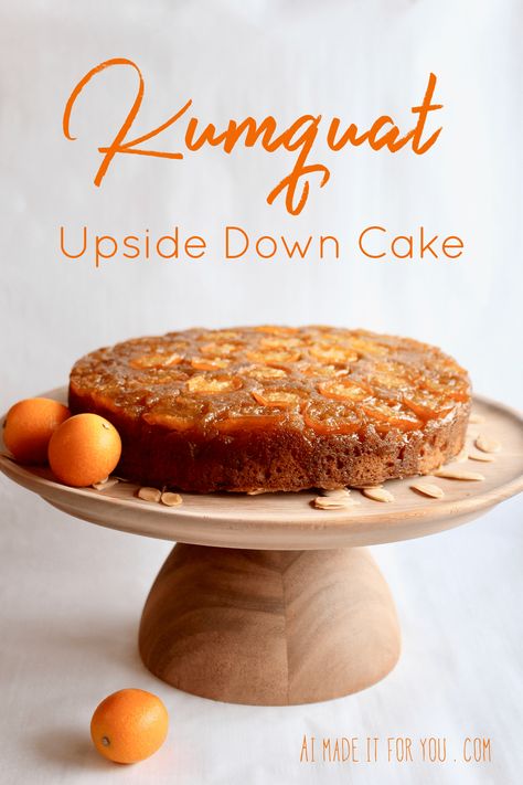 Who has time to frost a cake? Not this mama! This kumquat upside down cake has a built in sauce. It's buttery and pairs perfectly with a mug of coffee! Kumquat Upside Down Cake, Coconut Upside Down Cake, Marajuana Recipes, Frost A Cake, Herring Recipes, Kumquat Recipes, Crostata Recipe, Mug Of Coffee, Upside Down Cake