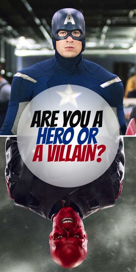 We've all fantasised about which marvel character we'd LIKE to be, but are you a hero? Or are you a villain? Take the quiz to find out! Are You A Villain Or A Hero, Which Avenger Are You Quiz, What Marvel Character Are You Quiz, Which Marvel Character Are You, Marvel Buzzfeed Quizzes, Villain Quiz, Marvel Quizzes, Avengers Quiz, Marvel Quiz