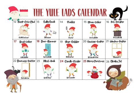 Yule Traditions, Calendar Poster, Christmas Countdown Calendar, Christmas Calendar, Countdown Calendar, Christmas Countdown, Yule, Advent Calendar, Merry Christmas