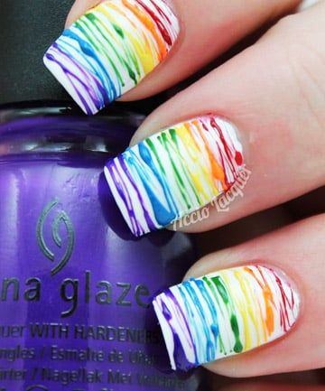 Subtle Pride Nails, Gay Pride Nails, Pride Month Nails, Pride Nail, Pride Nails, Uñas Ideas, Rainbow Nails Design, Rainbow Nail Art, Metallic Nail Art