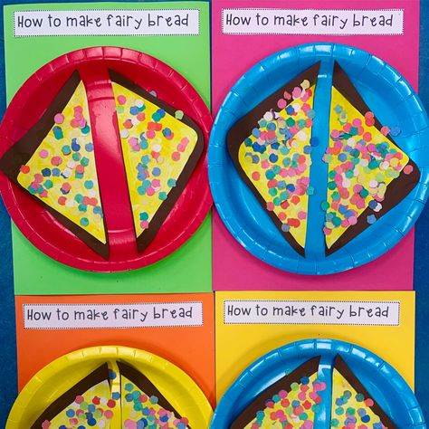 Bread Crafts Preschool, Maths Craft, Bread Craft, Australia Crafts, After School Care, Fairy Bread, Math Crafts, Bread Art, Classroom Fun