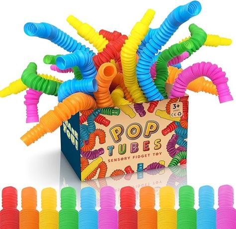 Amazon.com: Mini Pop Tubes Fidget Toy 24 Pack: Sensory Stretch Tubes Kit Stress Relief Toys for Kids | Fun Pop Tubes Bulk | Classroom Party Favors Prizes Birthday Party Supplies Fine Motor Skills for Toddlers : Toys & Games Fine Motor Skills For Toddlers, Classroom Party Favors, Shark Party, Fidget Toy, Kids Fun, Toys For Kids, Baby Shark, Fidget Toys, 5th Birthday