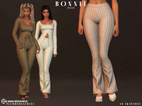 The Sims Resource - BONNIE pants Sims 4 Pant Suit Cc, Sims 4 Cc High Waisted Pants, Sims 4 Thick Body Preset, Pants Cc Sims 4, Sims 4 Pants Cc Female, Sims 4 Cc Leggings, Sims 4 Bottoms Cc, Sims4 Pants, Sims Resource Cc