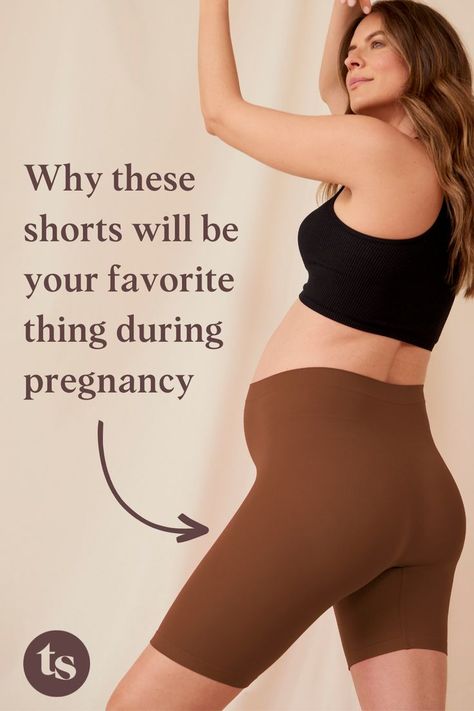 Wearing Thigh Society shorts during your pregnancy is the best. Why? Because they’re comfy, stretchy, super versatile and easily accommodate your growing baby bump. You can dress bike shorts up or down, and with the right pair you’ll never have to worry about constricting your stomach. We’ve put together a list of four ways to wear them on our blog. #maternity #softshorts #pregnancyshorts #pregnancyoutfits Maternity Bike Shorts, Pregnant Summer, Outfit Pregnant, Postpartum Outfits, Womens Boxer Briefs, Post Partum Outfits, Biker Shorts Outfit, Comfort Bike, Maternity Shorts