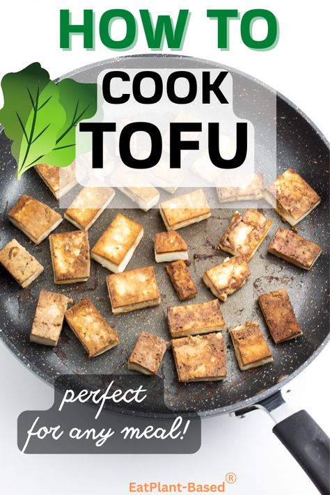 Tofu is so versatile and delicious when used correctly. The thing is, there are actually different types of tofu that are better suited for certain recipes, and that's where the problem starts. That's why I want to show you the different types, prep methods, and seasoning options for tofu that are going to make you feel like a tofu pro! Ways To Cook Tofu, Sauteed Tofu, Week Motivation, Cook Tofu, Baked Tofu, Tofu Recipes, Motivation Gym, Meatless Meals, Vegetarian Meals